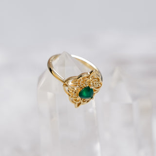 Dara Knot Chrysoprase Ring