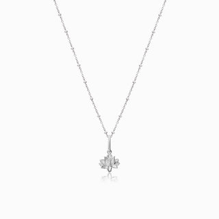 Lotus Flower Pendant Necklace