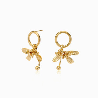 Matt Gold Mistletoe Earring