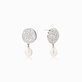 Orchid Baroque Pearl Drop Earrings