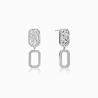 Orchid Pav¨¦ Octagon Drop Earrings