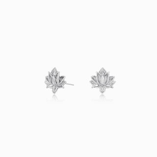 Lotus Flower Stud Earrings