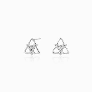 Celtic Trinity Knot Stud Earrings