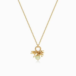 Matt Gold Mistletoe Necklace