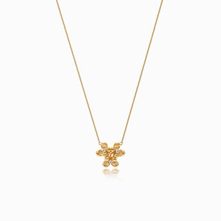 Triple Osmanthus Petal Necklace