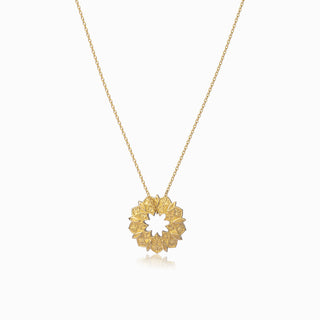 Golden Mandala Inspiration Necklace