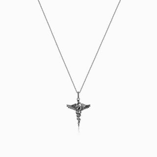 Caduceus Pendant Necklace