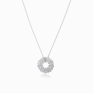 Mandala Open Circle Pendant Necklace