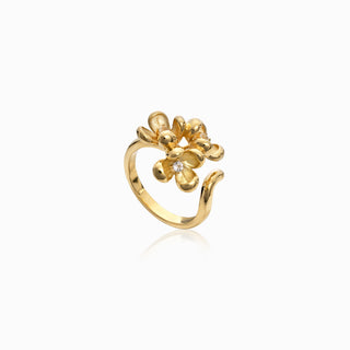 Triple Osmanthus Petal Ring