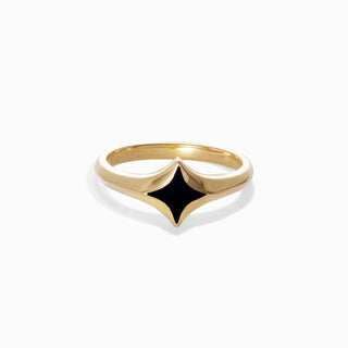 Black Onyx Ring (Tranquil Star)