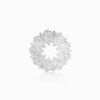 Mandala Open Circle Statement Ring